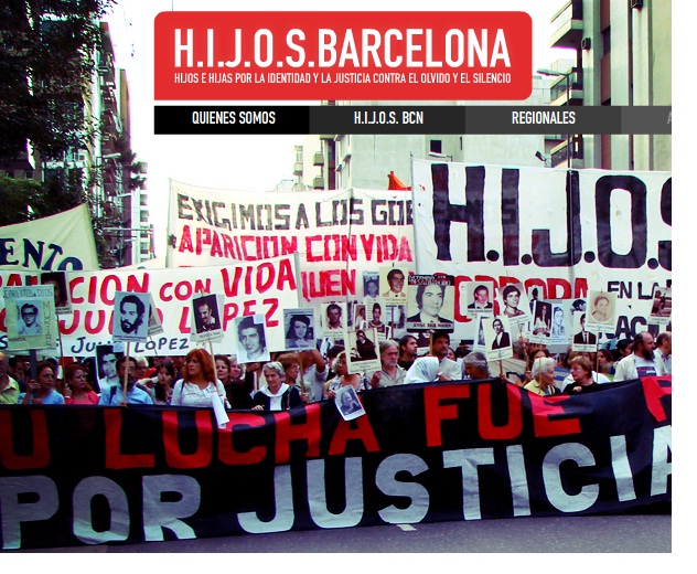 H.I.J.O.S. SE ORGANIZAN EN BARCELONA